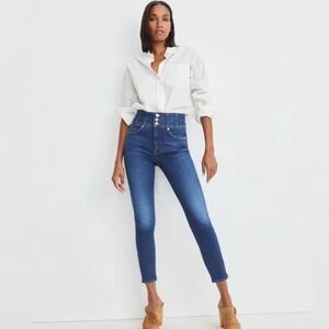 Veronica Beard Katherine Corset Extra High Rise Jeans 32